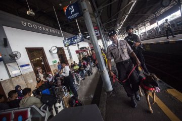 Pengamanan stasiun jelang mudik lebaran 2018