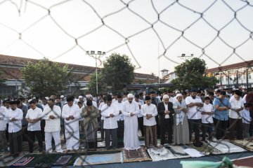 Salat Idulfitri di Lapas Sukamiskin