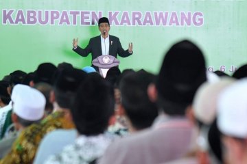 Presiden Jokowi silaturahim bersama tokoh masyarakat Karawang