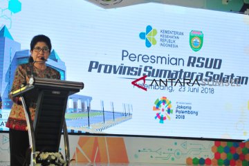 Menkes RI resmikan RSUD Sumsel