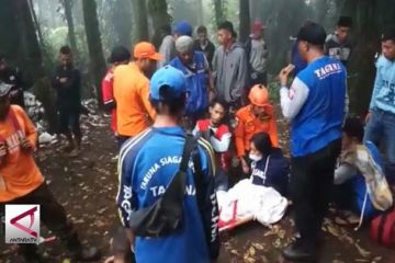 Pendaki gunung Gamalama dievakuasi