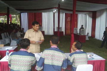 Soal penggalangan dana, Prabowo: alhamdulillah ada yang nyumbang Rp5.000