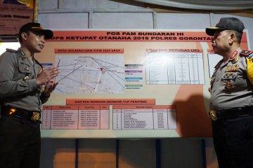 Kapolda tinjau pos pengamanan lebaran