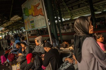 Jumlah pemudik stasiun Gambir terus meningkat