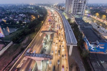 Proyek LRT Jakarta telah rampung 85 persen