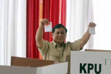 Prabowo gunakan hak pilih