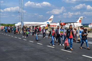 Arus Mudik Bandara Ahmad Yani Semarang