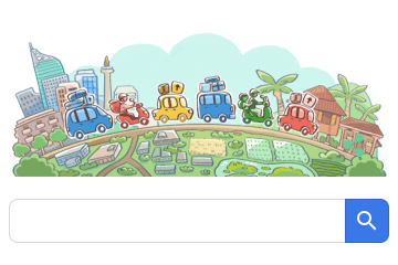 Google Doodle rayakan mudik Lebaran