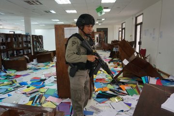 Polisi bantah diamkan perusakan kantor Disbud Mimika
