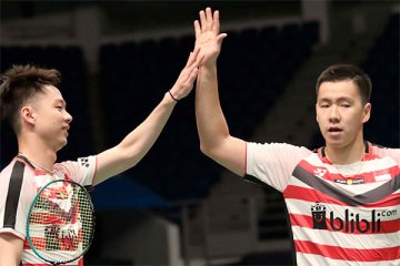 Marcus/Kevin kalah mengejutkan di perempat final Malaysia Terbuka