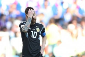 Foto-foto saat Argentina ditahan Islandia 1-1