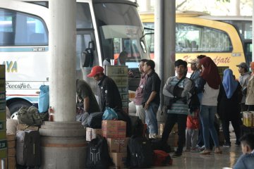 Pemudik di terminal Mengwi merasa nyaman