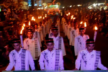 Masyarakat Lhokseumawe meriahkan pawai takbiran Idul Fitri