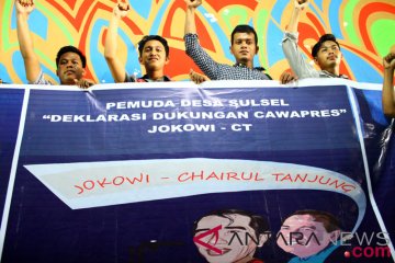 Deklarasi relawan Jokowi-CT Sulsel