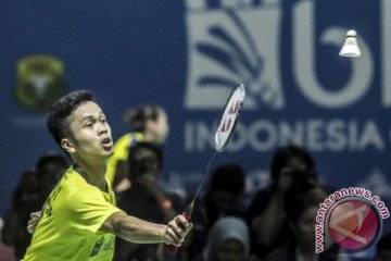 Balaskan kekalahan Jonatan, Ginting jejaki perempat final Jepang Terbuka