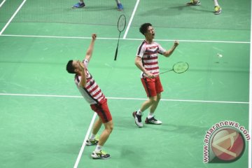 Marcus/Kevin bangkit untuk raih tiket semifinal Indonesia Terbuka