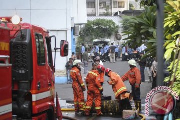 Menhub dan Sekjen pantau penanganan kebakaran Gedung Kemenhub