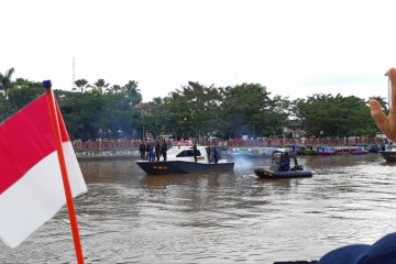 Obor Asian Games 2018 susuri Sungai Martapura
