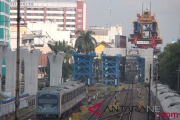 Pembangunan rel layang kereta api Medan