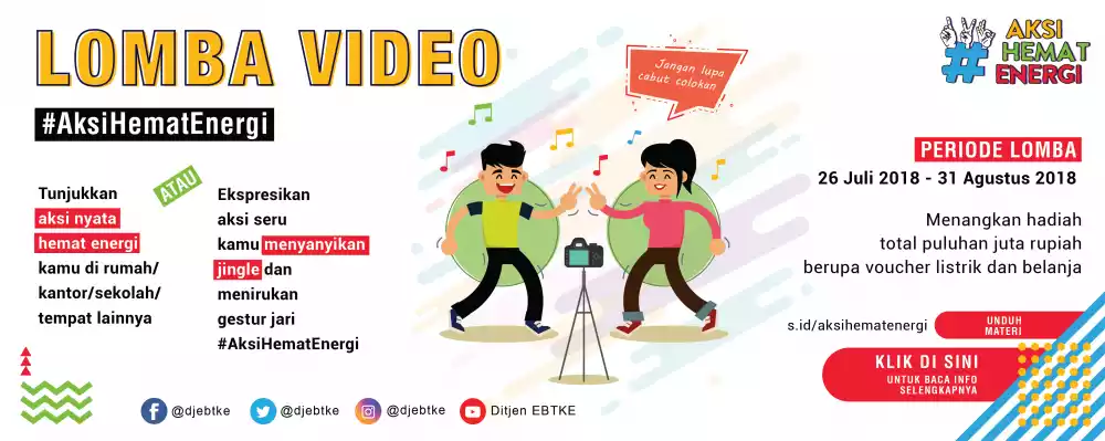 Ditjen EBTKE luncurkan lomba video #AksiHematEnergi