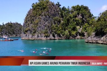 Api Asian Games Arungi Perairan Timur Indonesia