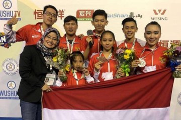 Susul Zohri, atlet wushu berhasil kumandangkan lagu RI di Brazil