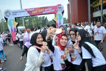 Keseruan Fun Run Road to Asian Games
