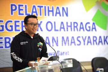 Menpora promosikan Asian Games lewat pelatihan senam