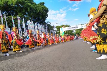 Beragam atraksi sambut kirab obor di Banyuwangi