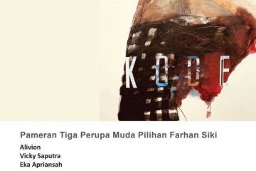 Tiga perupa muda hadirkan karya dalam pameran "Kode"