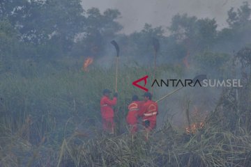 Upaya pemadaman kebakaran lahan