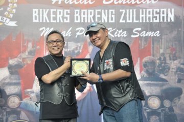 Saat Ketua MPR kumpul bersama bikers