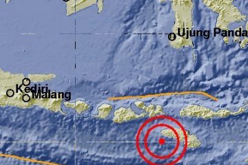Gempa 5,4 SR guncang Sumba barat daya