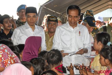Presiden kunjungi korban gempa Lombok