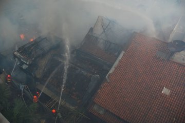 Kebakaran permukiman padat di Bandung