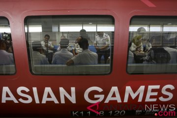 Uji Coba LRT Palembang