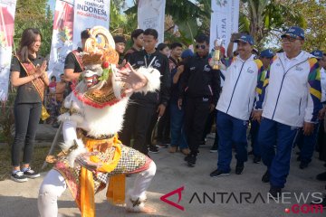 Pawai obor Asian Games 2018 di Denpasar