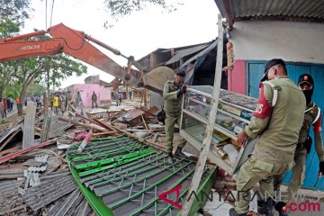 Penggusuran Pasar Sukarame di Bandar Lampung