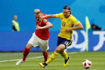 Swedia vs Swiss masih nirgol di babak pertama