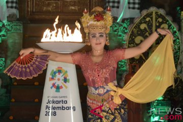 Ribuan warga Gianyar lepas obor Asian Games