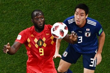 Jepang tahan imbang Belgia tanpa gol di babak pertama