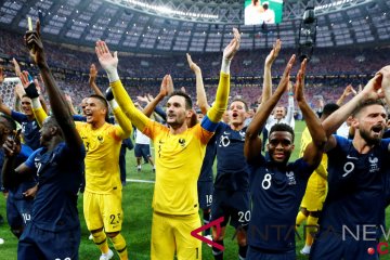Prancis juarai Piala Dunia untuk kedua kalinya
