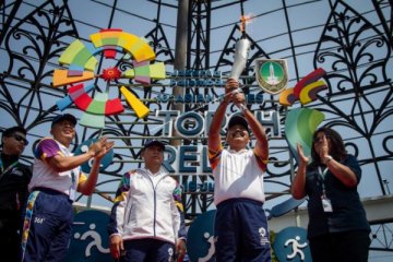 Torch relay obor Asian Games 2018 di Solo