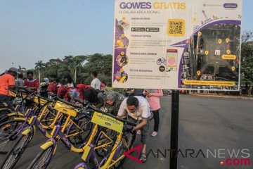 Kerusakan sepeda gratis Monas yang sering terjadi