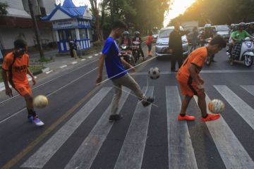 Aksi menyambut final piala dunia