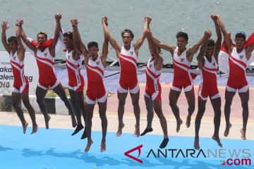 Indonesia raih lima medali dari nomor rowing Asian Games 2018