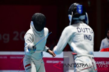 Anggar Epee Beregu Putri-India vs Indonesia