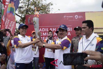 Torch Relay Asian Games 2018 di Lampung