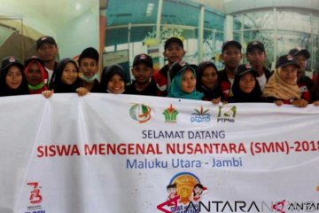 Peserta SMN Maluku Utara tiba di Jambi