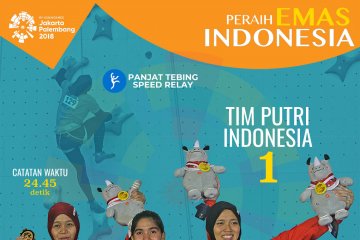 Peraih Emas Indonesia: Tim Panjat Tebing Putri